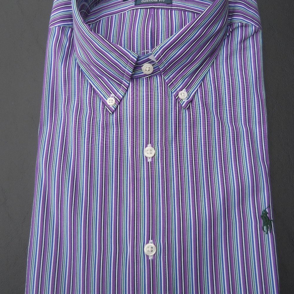 Ralph Lauren "Brights" Men's Shirt Custom Fit, Medium, NEW, NWT